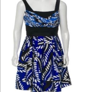 Blue and multicolor Diane von Furstenberg sleeveless dress